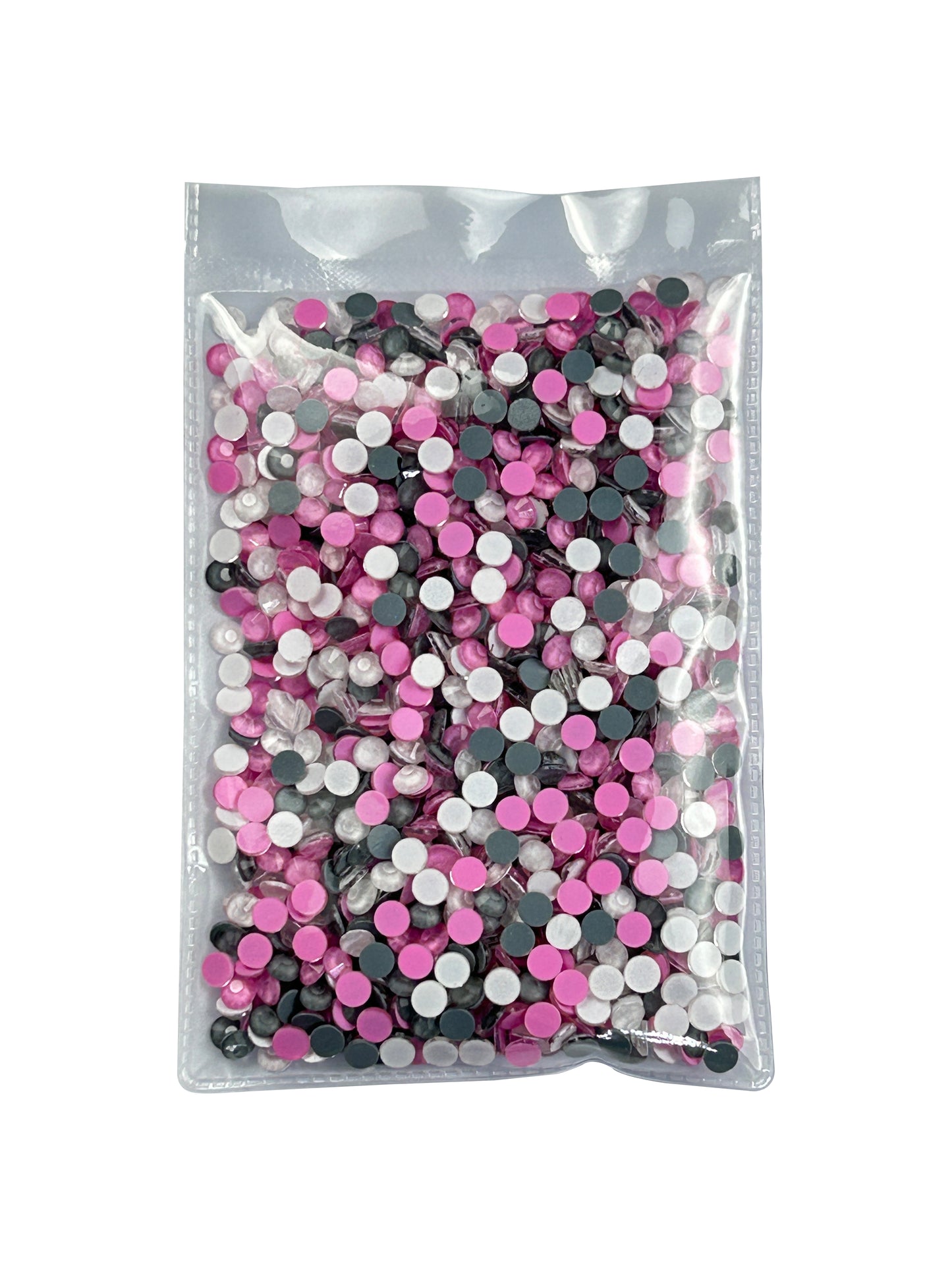 #M5 Pink Elephant Mixed Glass Flat Back Rhinestones 1440pcs