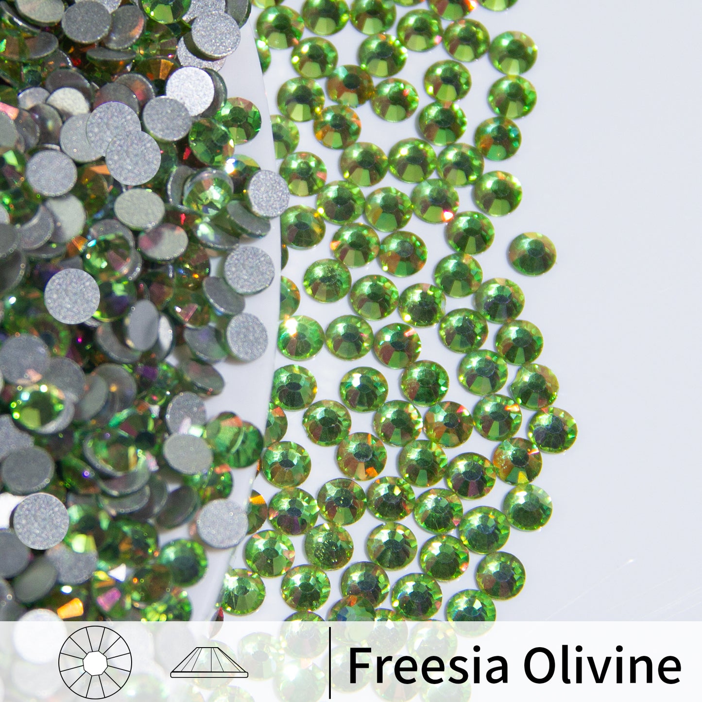 #175 Freesia Olivine Glass Flat Back Rhinestones 1440pcs