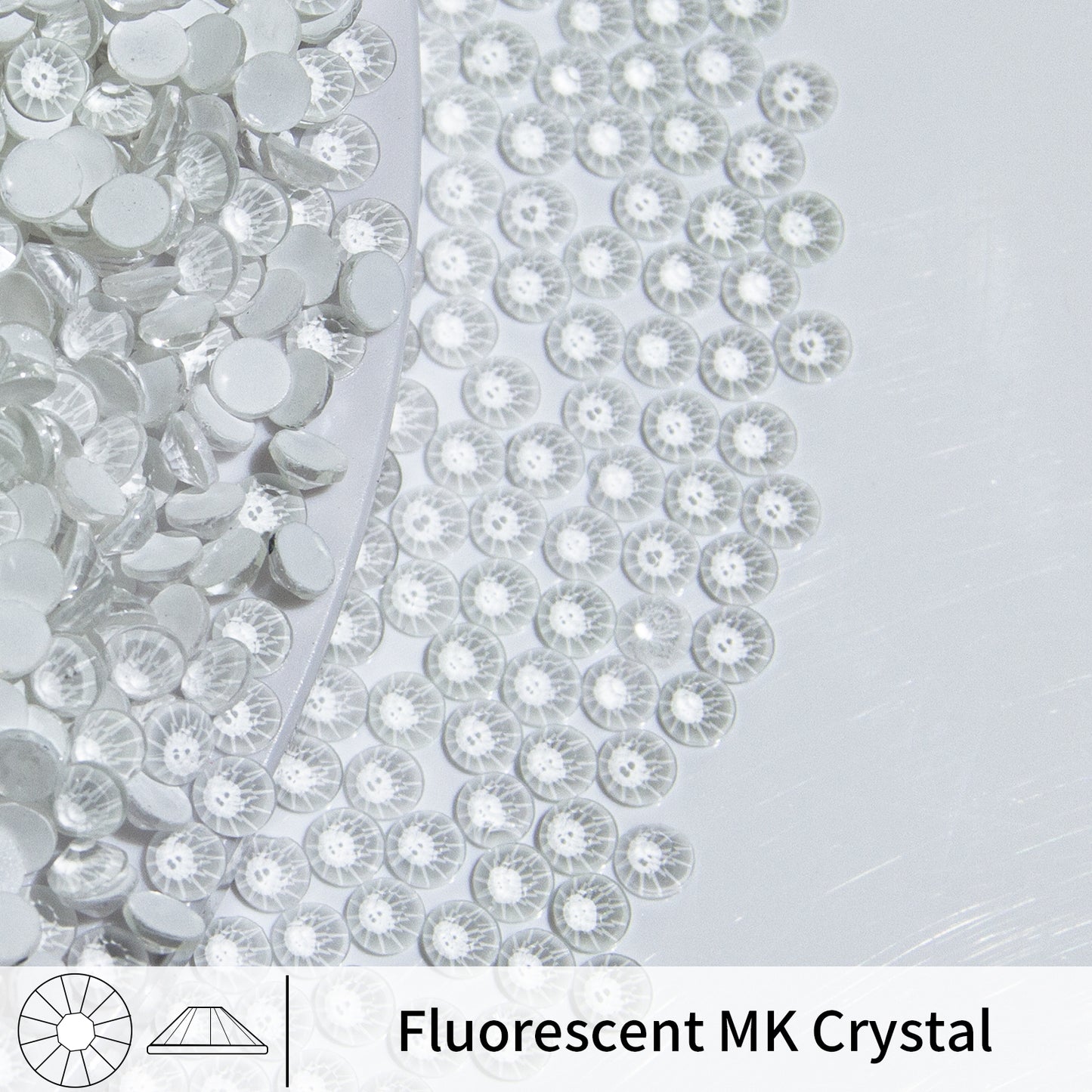 #115 Fluorescent MK Crystal Glass Flat Back Rhinestones 1440pcs