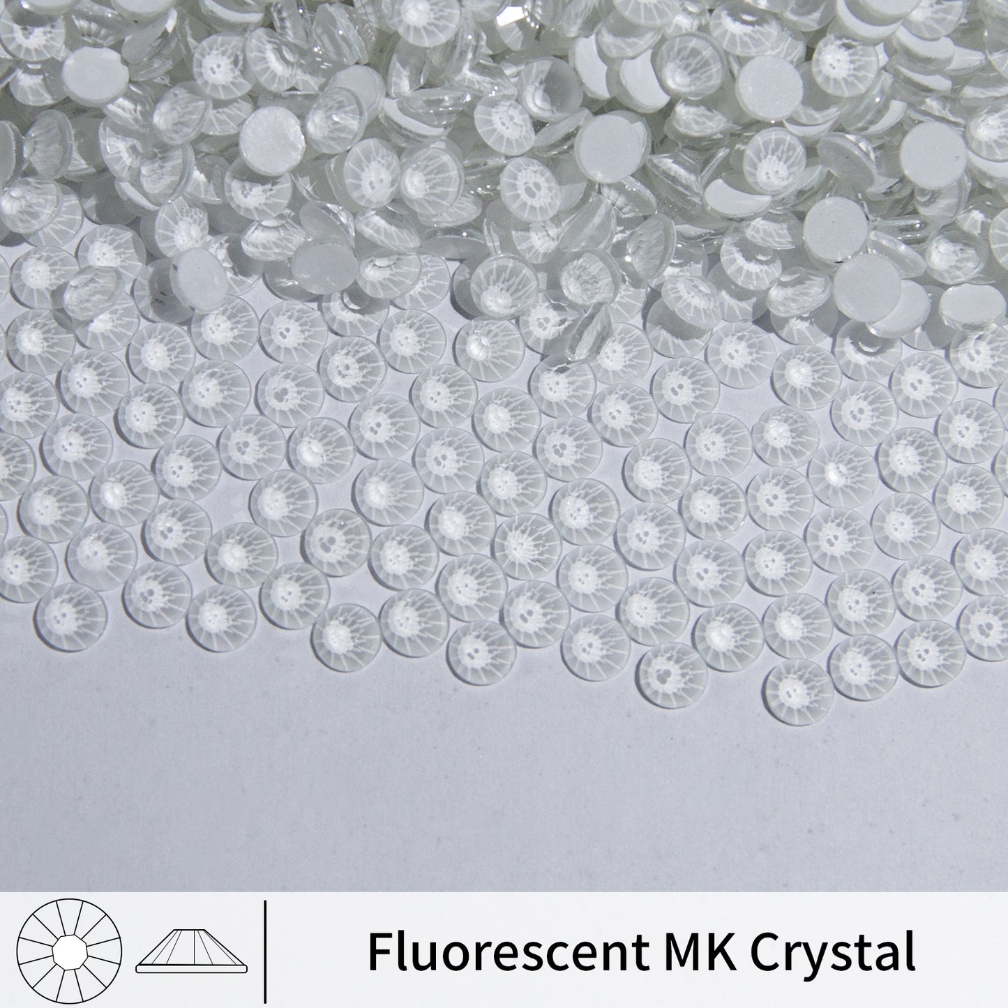 #115 Fluorescent MK Crystal Glass Flat Back Rhinestones 1440pcs