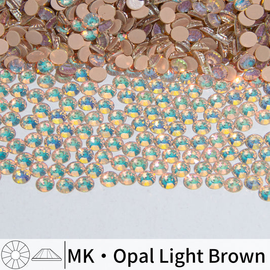 #200 MK Opal Light Brown Glass Flat Back Rhinestones 1440pcs