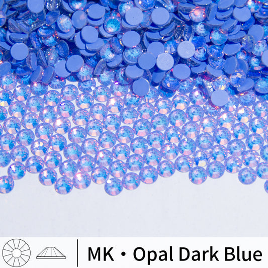 #161 MK Opal Dark Blue Glass Flat Back Rhinestones 1440pcs