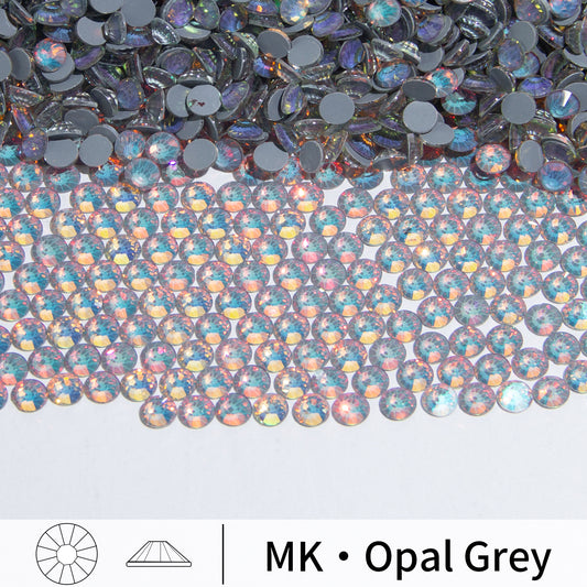#166 MK Opal Grey Glass Flat Back Rhinestones 1440pcs