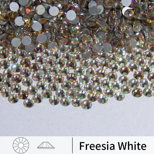 #172 Freesia White Glass Flat Back Rhinestones 1440pcs