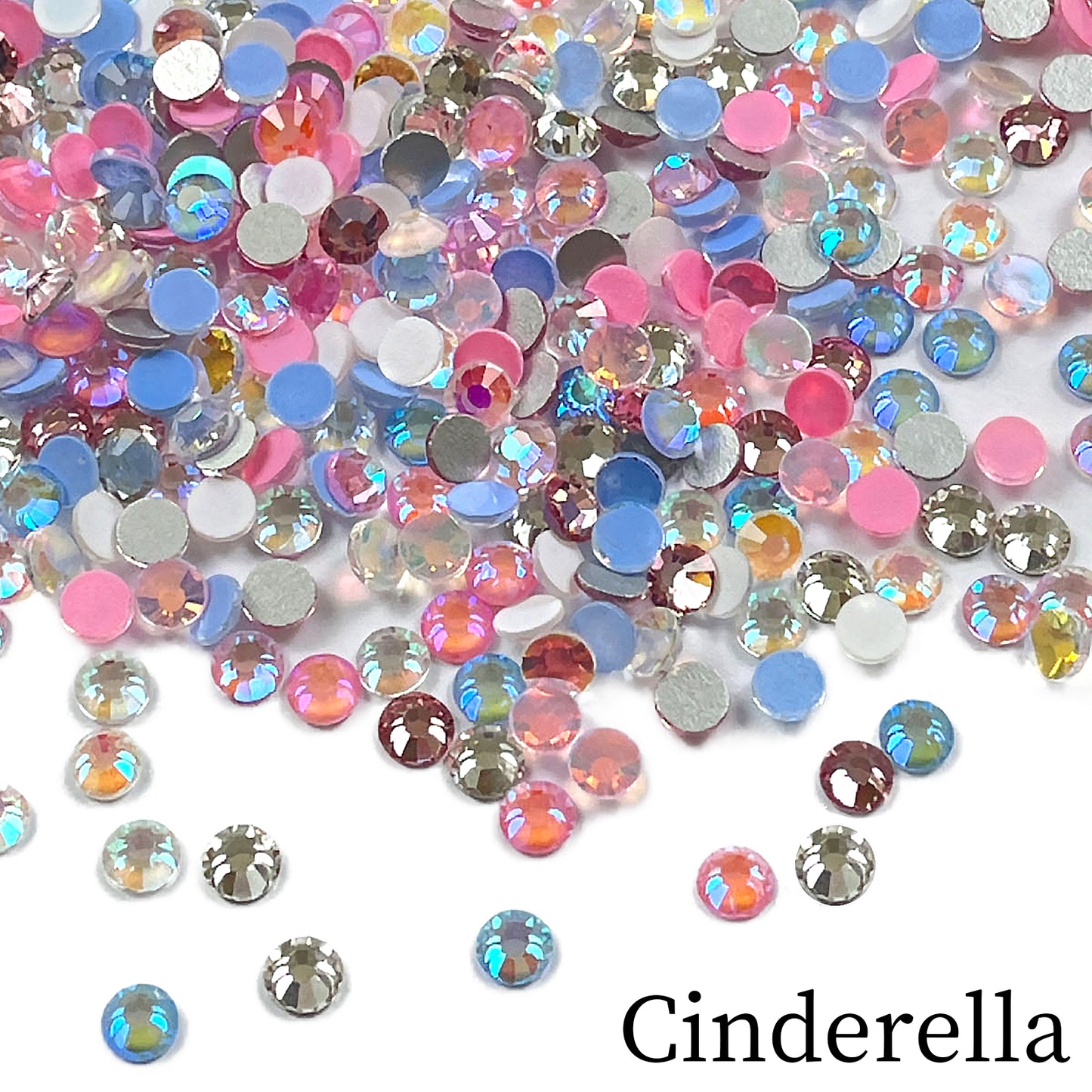 #M1 Cinderella Mix Glass Flat Back Rhinestones 1440pcs
