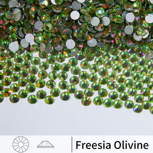 #175 Freesia Olivine Glass Flat Back Rhinestones 1440pcs