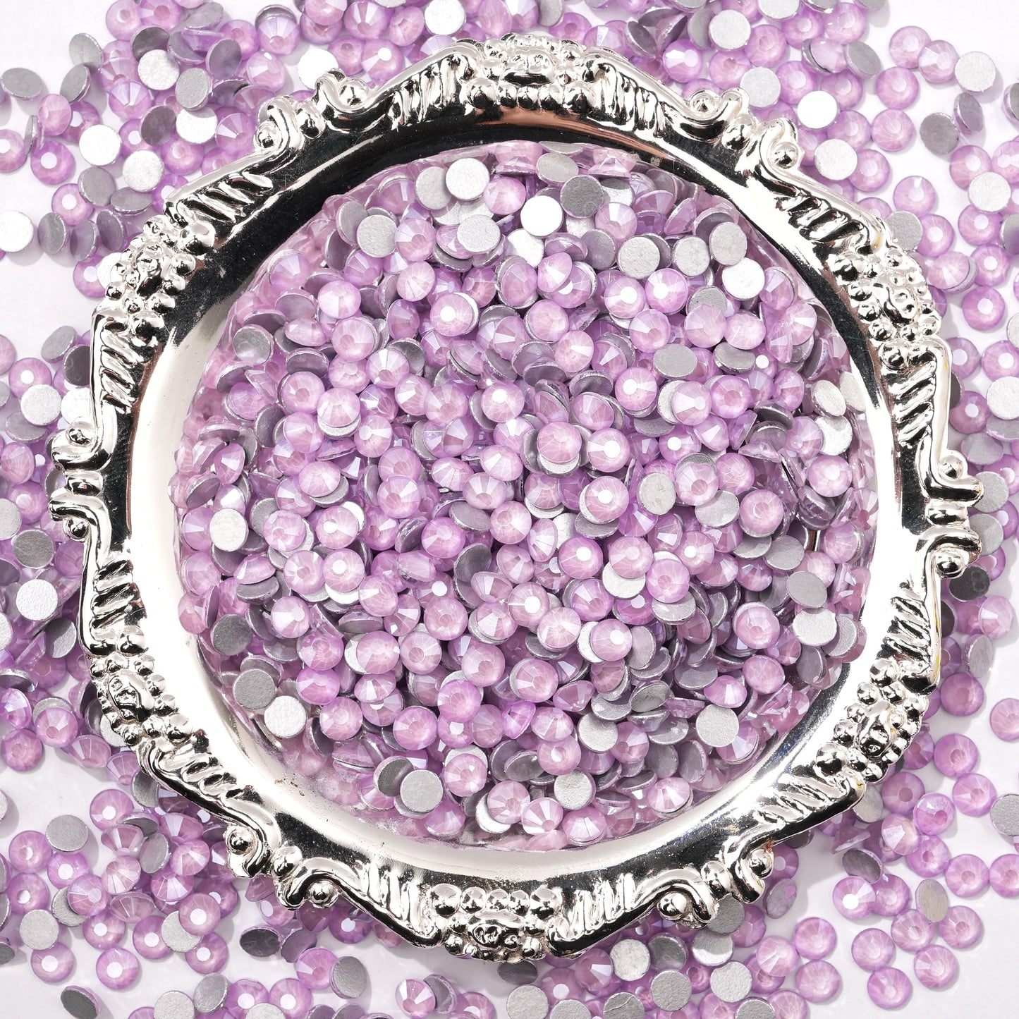 #123 Mocca Violet Flat Back Rhinestones 1440pcs