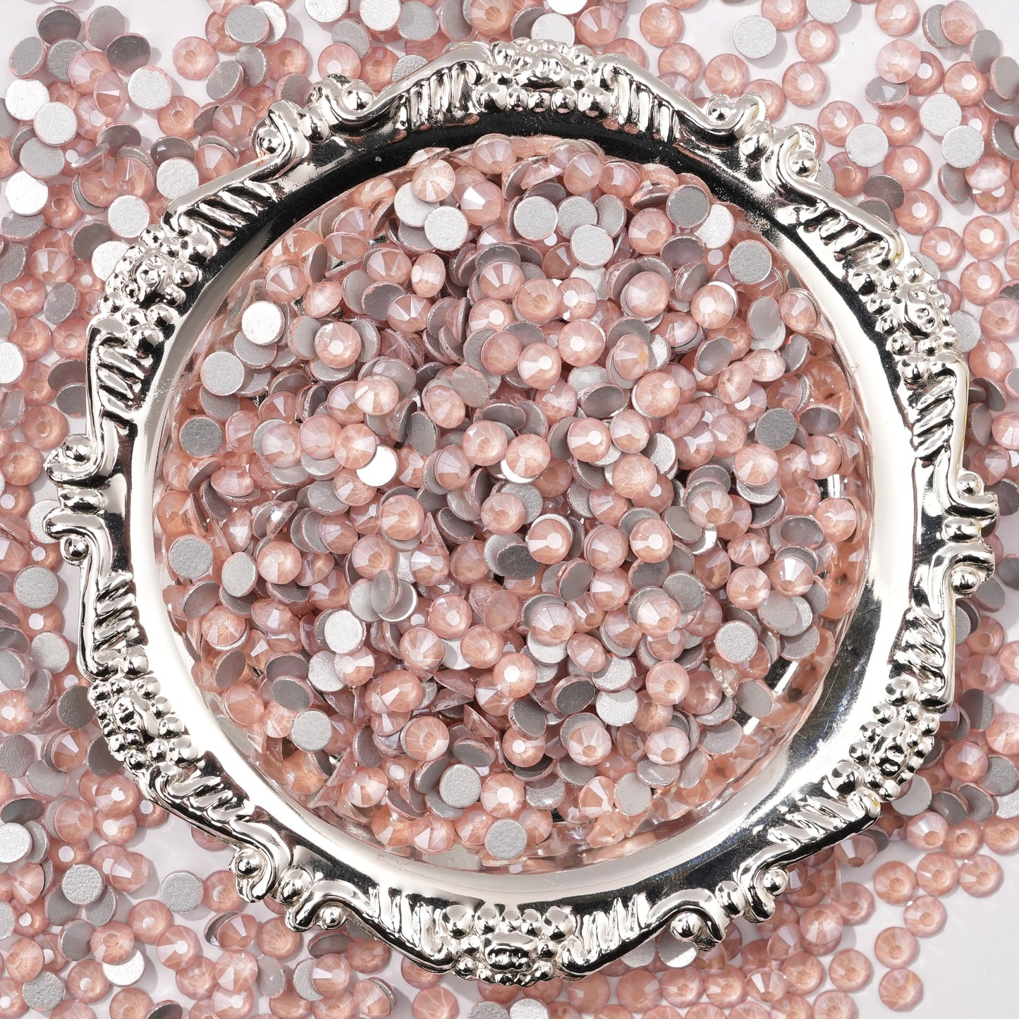 #126 Mocca Peach Back Rhinestones 1440pcs