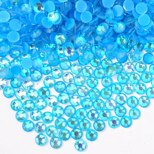 #103 Fluorescent Sapphire AB Glass Flat Back Rhinestones 1440pcs