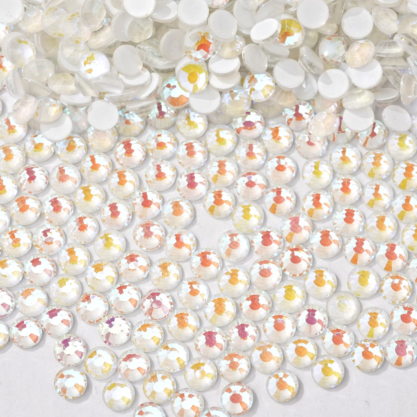 #107 Fluorescent Crystal AB Glass Flat Back Rhinestones 1440pcs