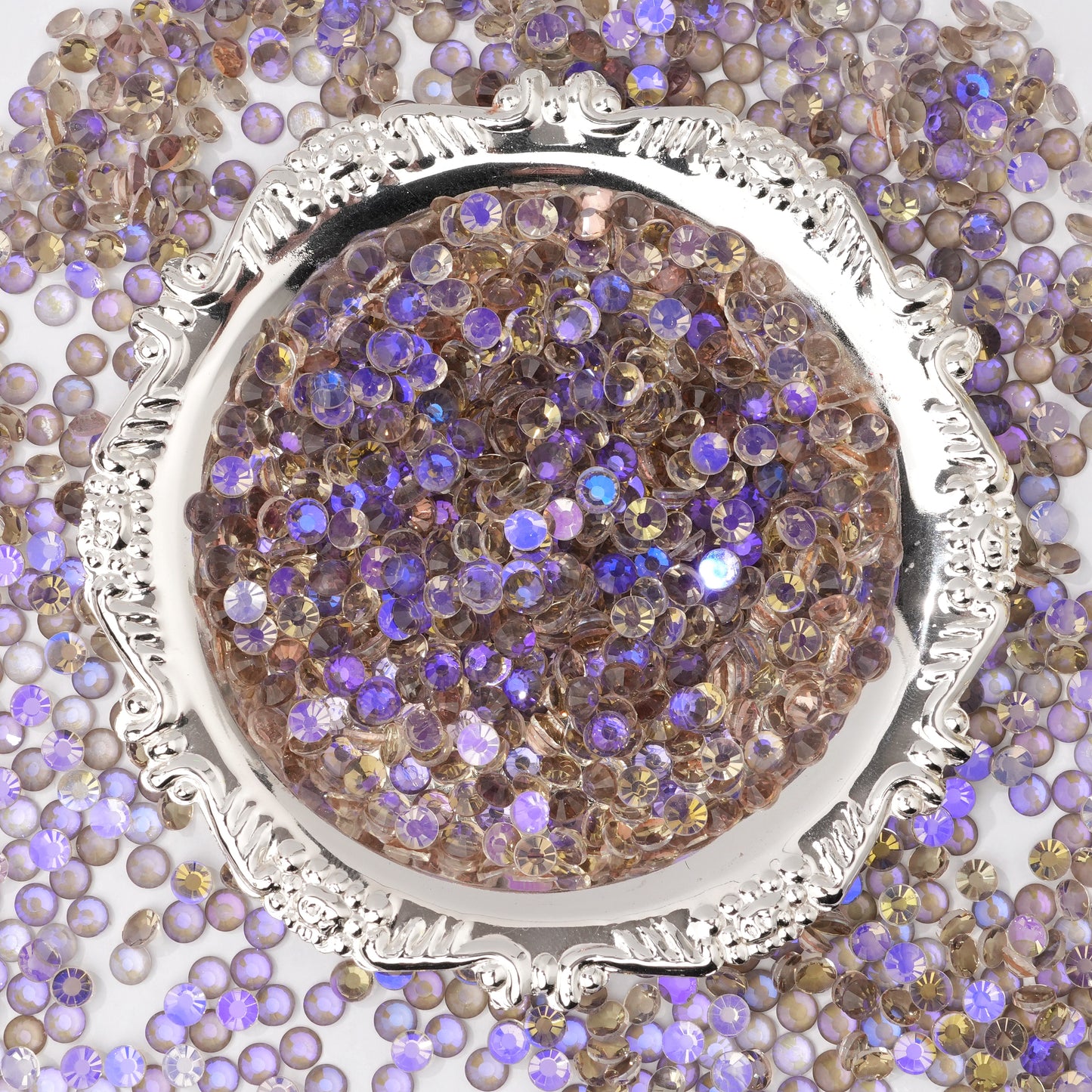 #094 Fluorescent Phantom Purple Glass Flat Back Rhinestones 1440pcs