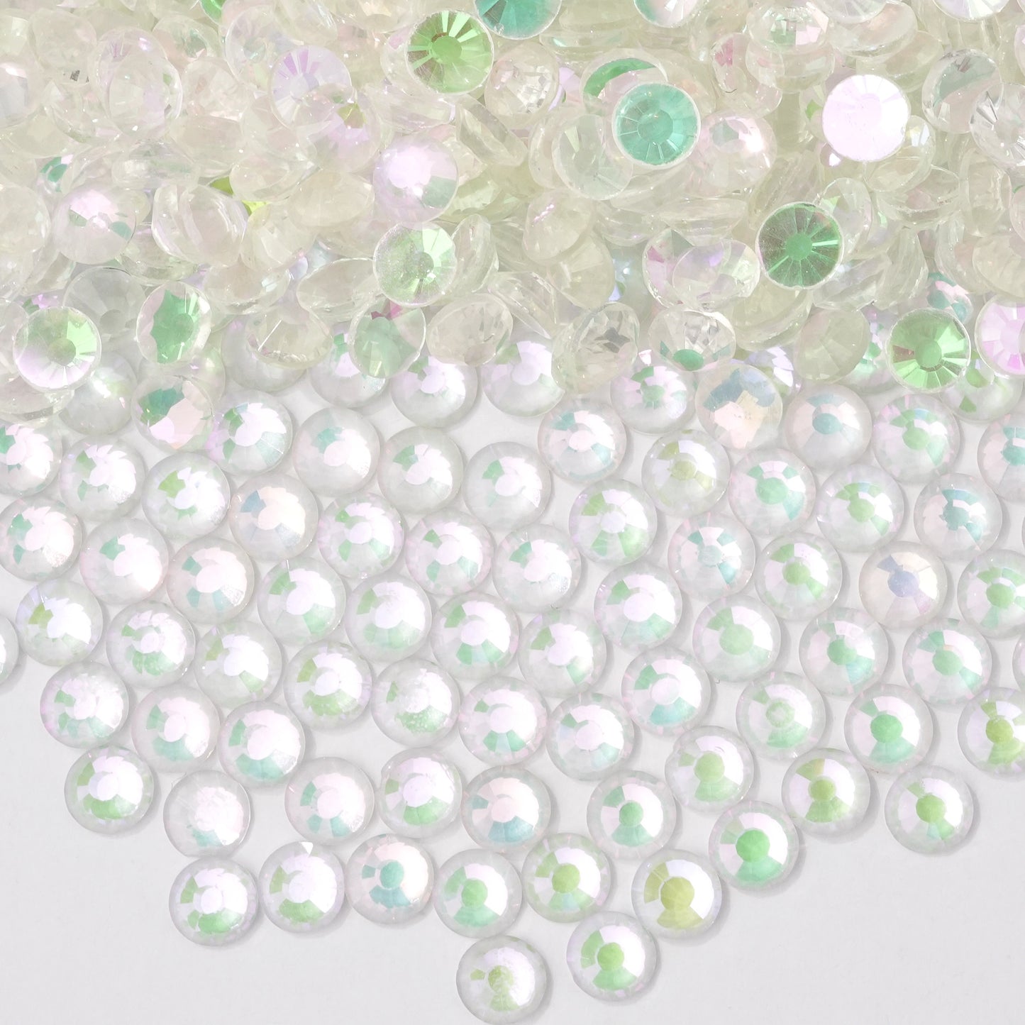 #141 Fluorescent Pink Cover Green Glass Flat Back Rhinestones 1440pcs