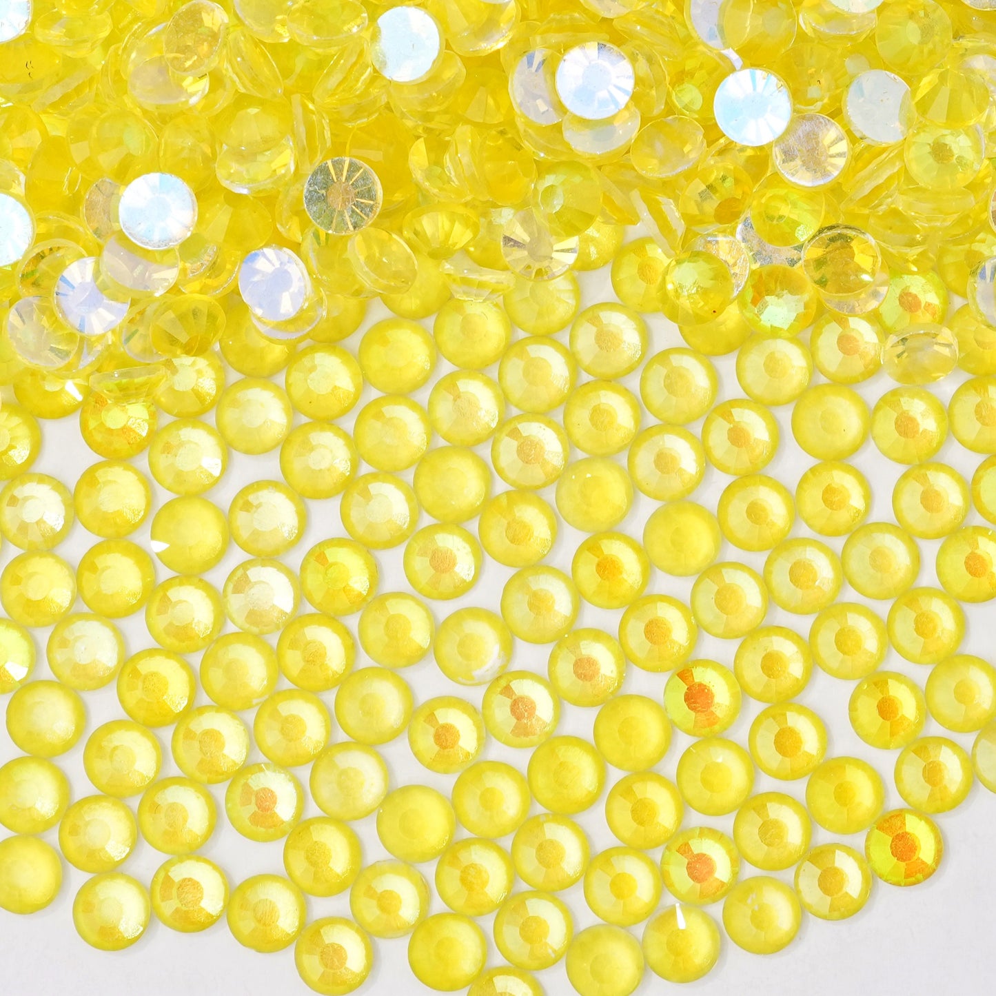#142 Fluorescent Aurora Citrine  Glass Flat Back Rhinestones 1440pcs
