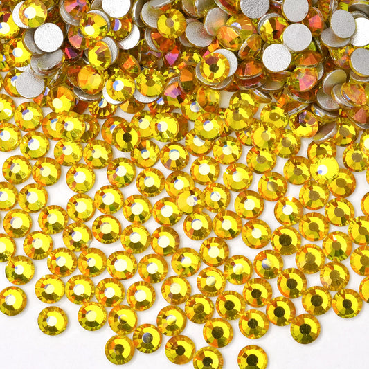 #171 Freesia Yellow Glass Flat Back Rhinestones 1440pcs