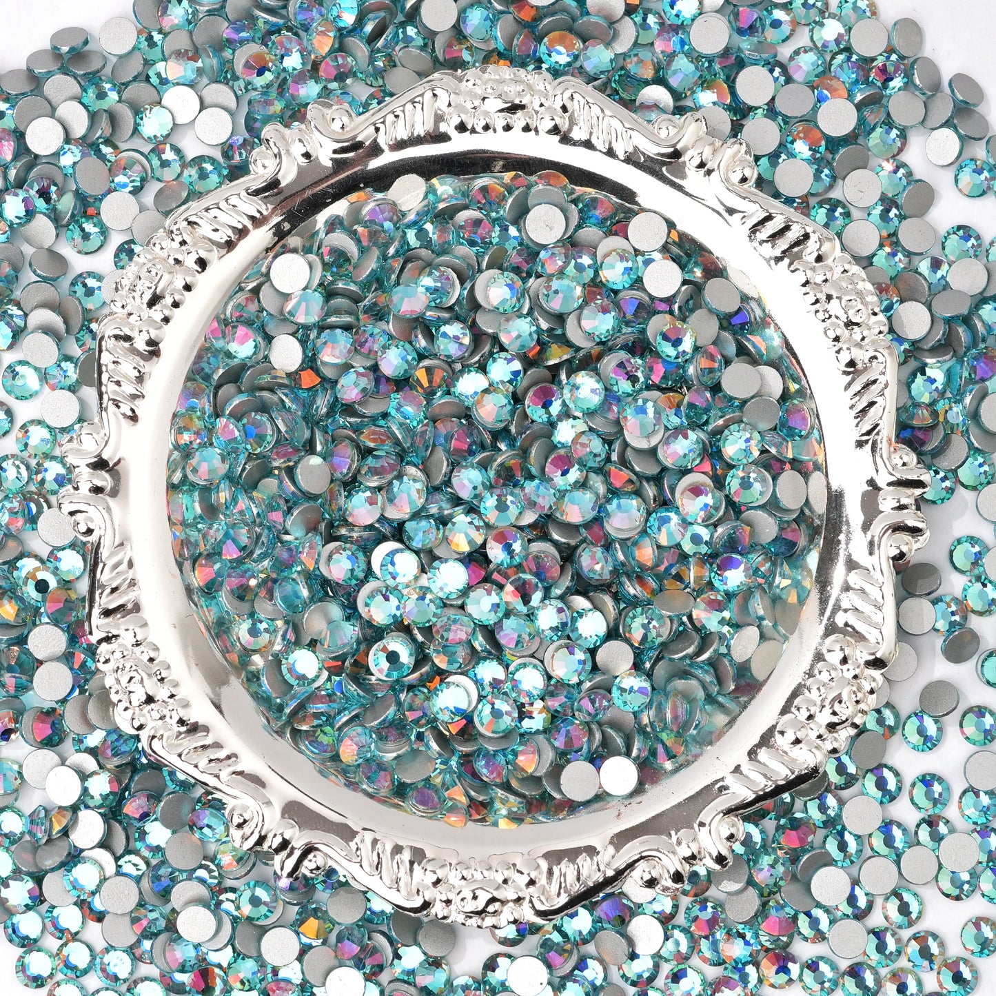 #174 Freesia Aquemarine Glass Flat Back Rhinestones 1440pcs