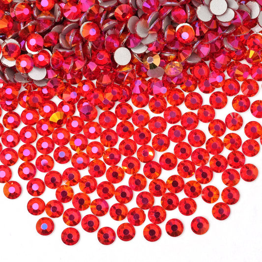 #176 Freesia Siam Glass Flat Back Rhinestones 1440pcs