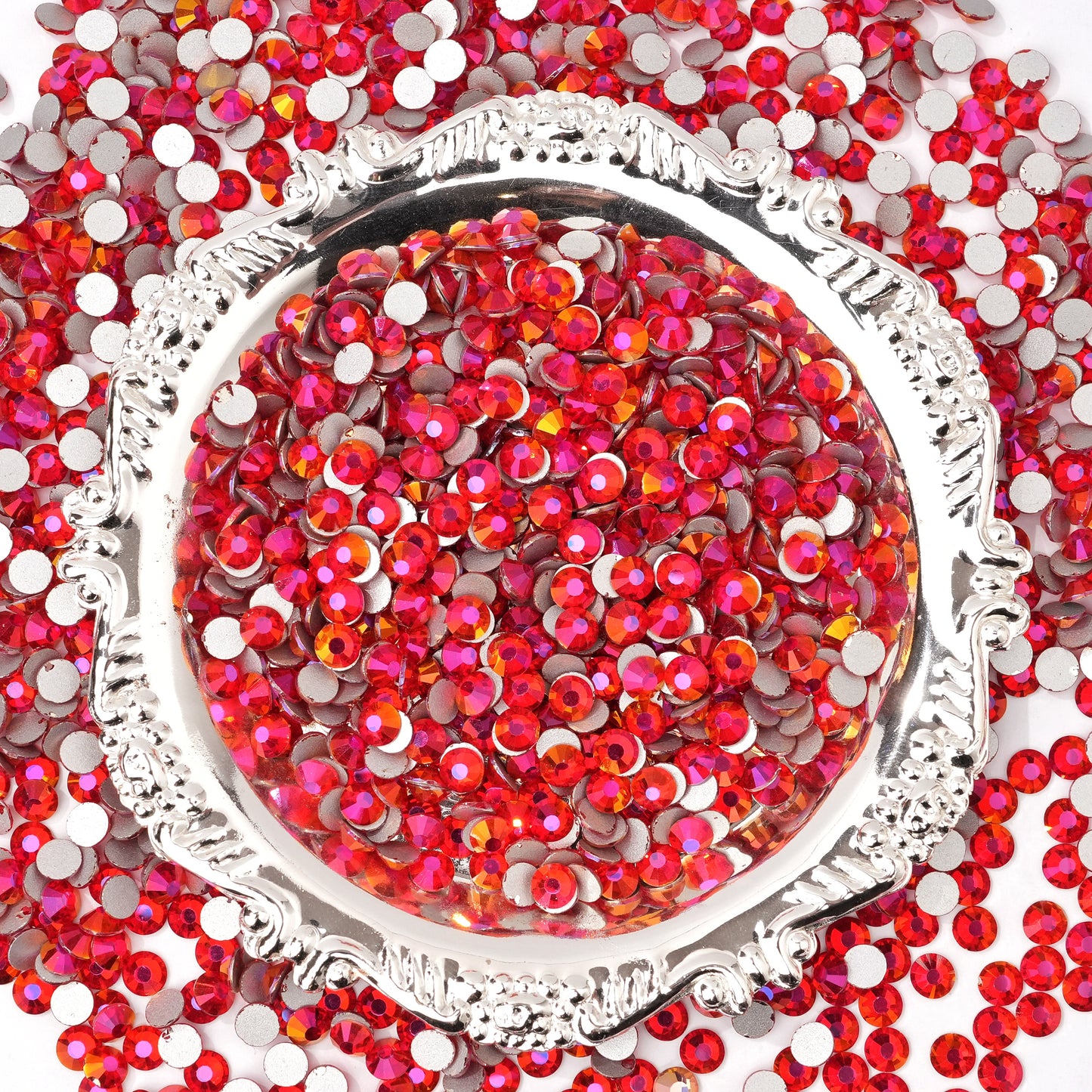 #176 Freesia Siam Glass Flat Back Rhinestones 1440pcs