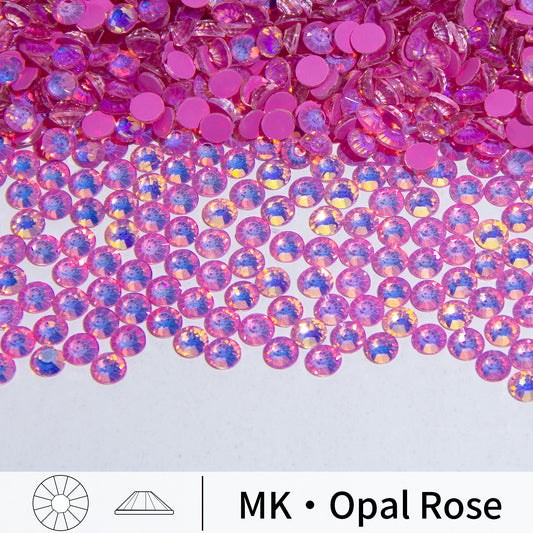 #168 MK Opal Rose Glass Flat Back Rhinestones 1440pcs