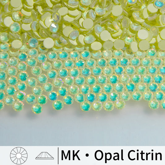 #163 MK Opal Citrin Glass Flat Back Rhinestones 1440pcs